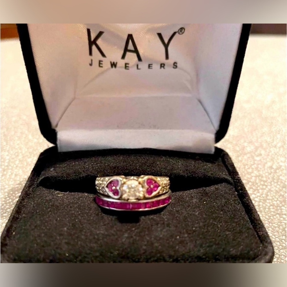 ❤️ Custom Sofia Fiori Wedding Ring & Matching Band